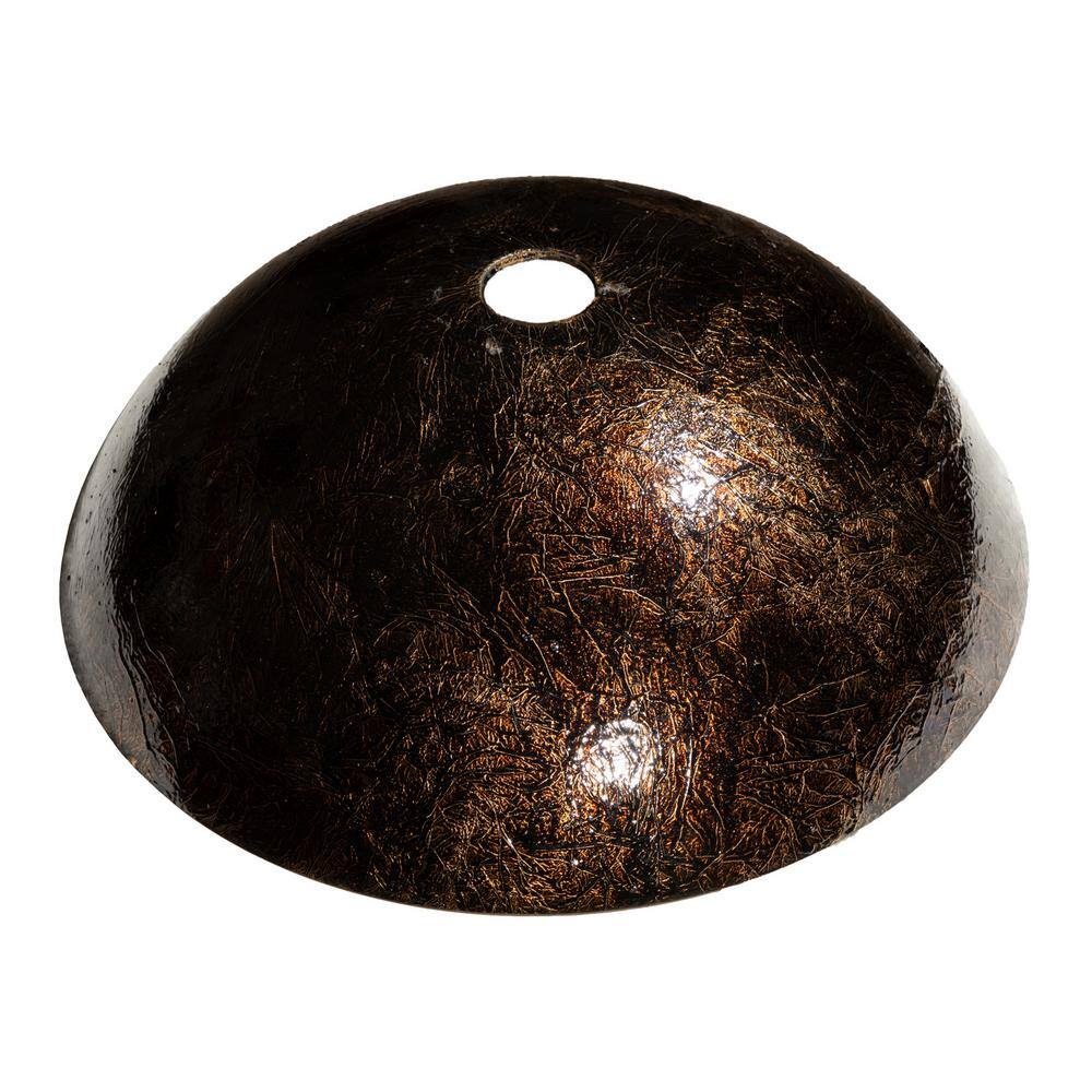 Eden Brown and Gold Tempered Glass Vessel Sink