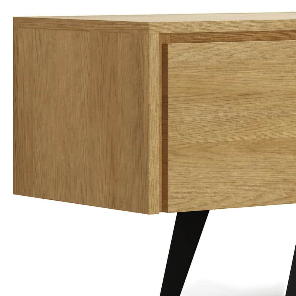 Lowry 72 inch Oak TV Media Stand with Cabinet