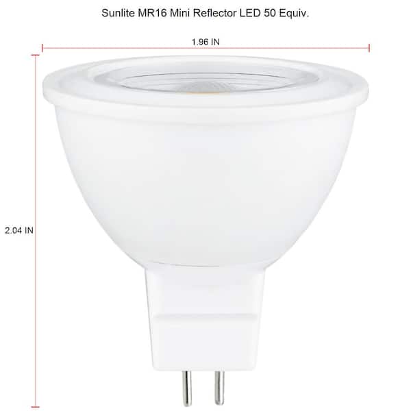 Sunlite 50-Watt MR16 Dimmable GU5.3 2-Pin Base Narrow Spot Halogen Light  Bulb in Yellow (6-Pack) HD03632-6 - The Home Depot