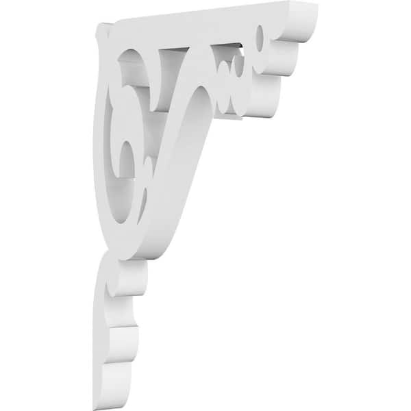 Ekena Millwork 5/8 in. W x 9 in. H x 5 1/2 in. D PVC Amber Bracket
