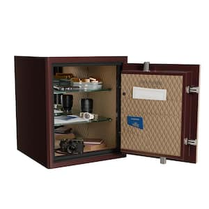 Platinum 3.32 cu. ft. Fire and Waterproof Home and Office Safe, Black Cherry