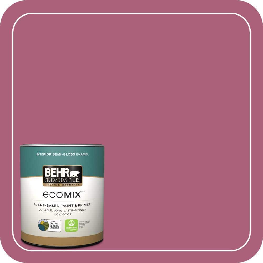 1 qt. #T13-1 Daah-Ling Semi-Gloss Enamel EcoMix Plant-Based Interior Paint & Primer price history on PriceWatchPro