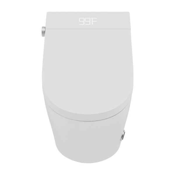 MEDUNJESS Elongated Smart Bidet Toilet with Heated Seat & Remote Control