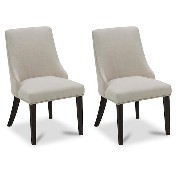 Spruce & Spring Merope Linen Fabric Dining Chair (Set of 2)