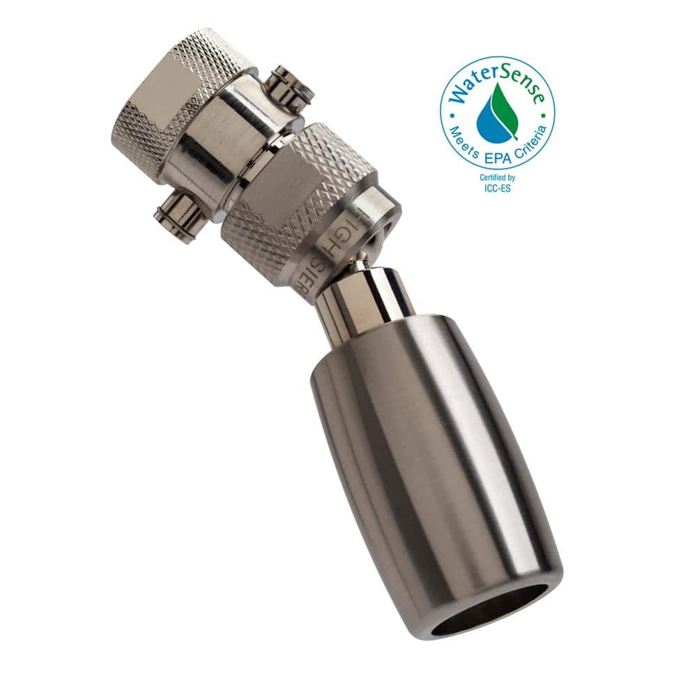 Brushed Nickel Wall Mounted Low-Flow Shower Head