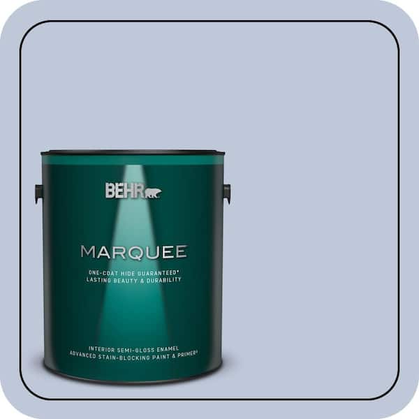 BEHR MARQUEE 1 gal. #MQ3-62 Dancing Mist One-Coat Hide Semi-Gloss Enamel Interior Paint & Primer