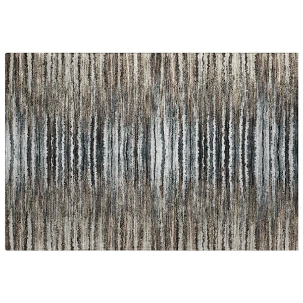 Dream Shag Premium Machine Washable Abstract ADS604 Brown 2 ft. x 3 ft. Accent Rug