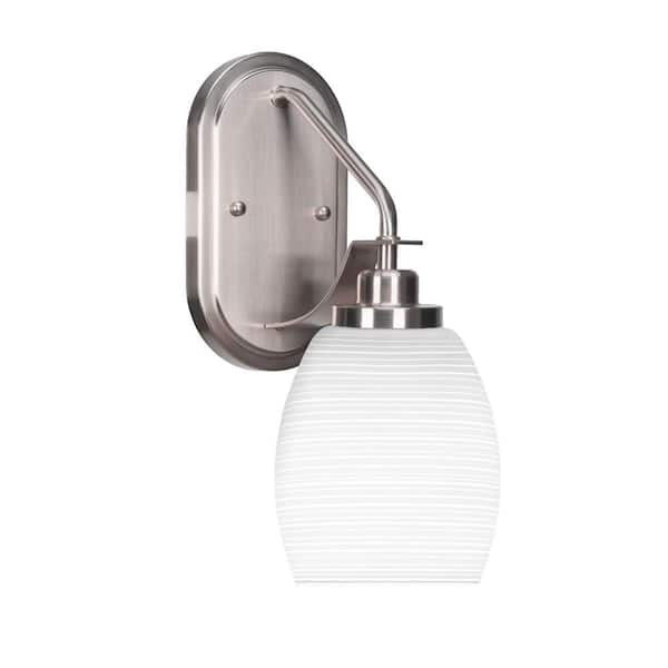 Unbranded Monroe 1-Light Brushed Nickel Wall Sconce
