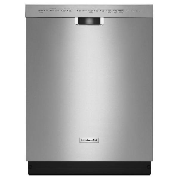KitchenAid 24 in. Front Control Dishwasher in Stainless Steel with Stainless Steel Tub