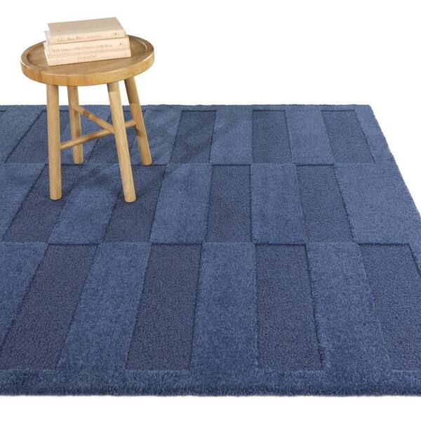 Macquer Blue 8 ft. x 10 ft. Geometric Area Rug
