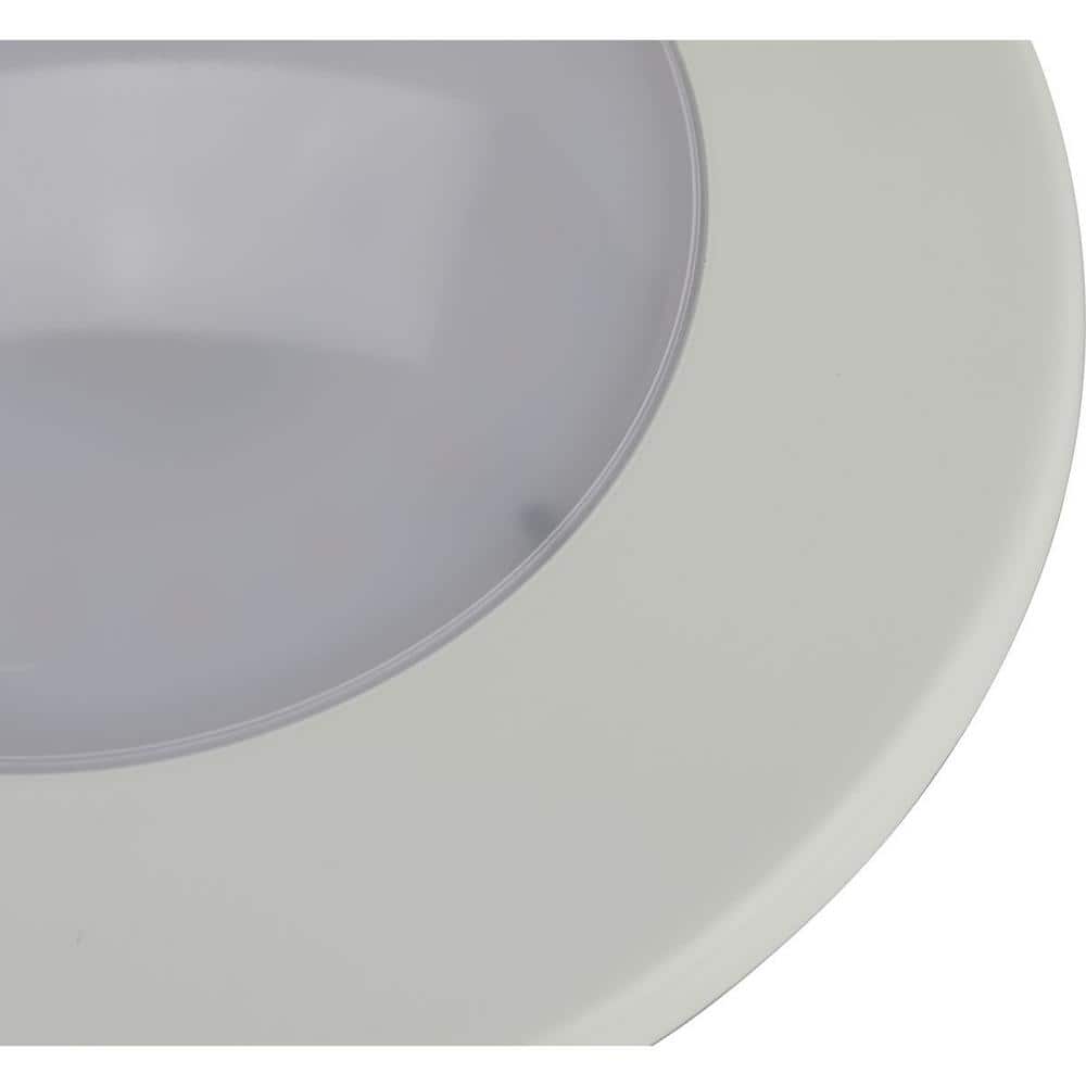 Sleek White 7.5" LED Flush Mount Light with Energy Star