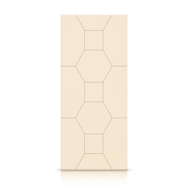 CALHOME 24 in. x 84 in. Hollow Core Beige Painted Composite MDF Interior Door Slab