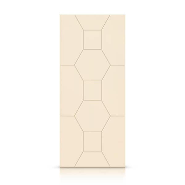 CALHOME 42 in. x 96 in. Hollow Core Beige Painted Composite MDF Interior Door Slab