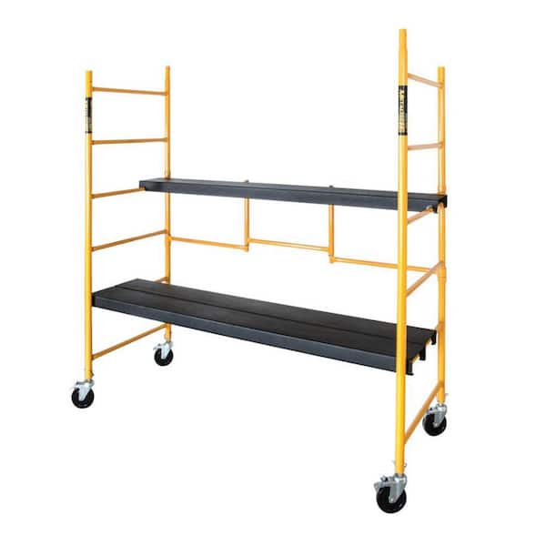 Jobsite Series Baker 6.5 ft. H x 6.25 ft. W x 2.5 ft. D Scaffold Work Platform with Wheels, 850 lbs. Capacity