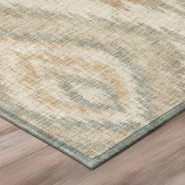 Chantille Machine Washable Indoor/Outdoor Abstract ACN3071 Linen 8 ft. x 10 ft. Area Rug