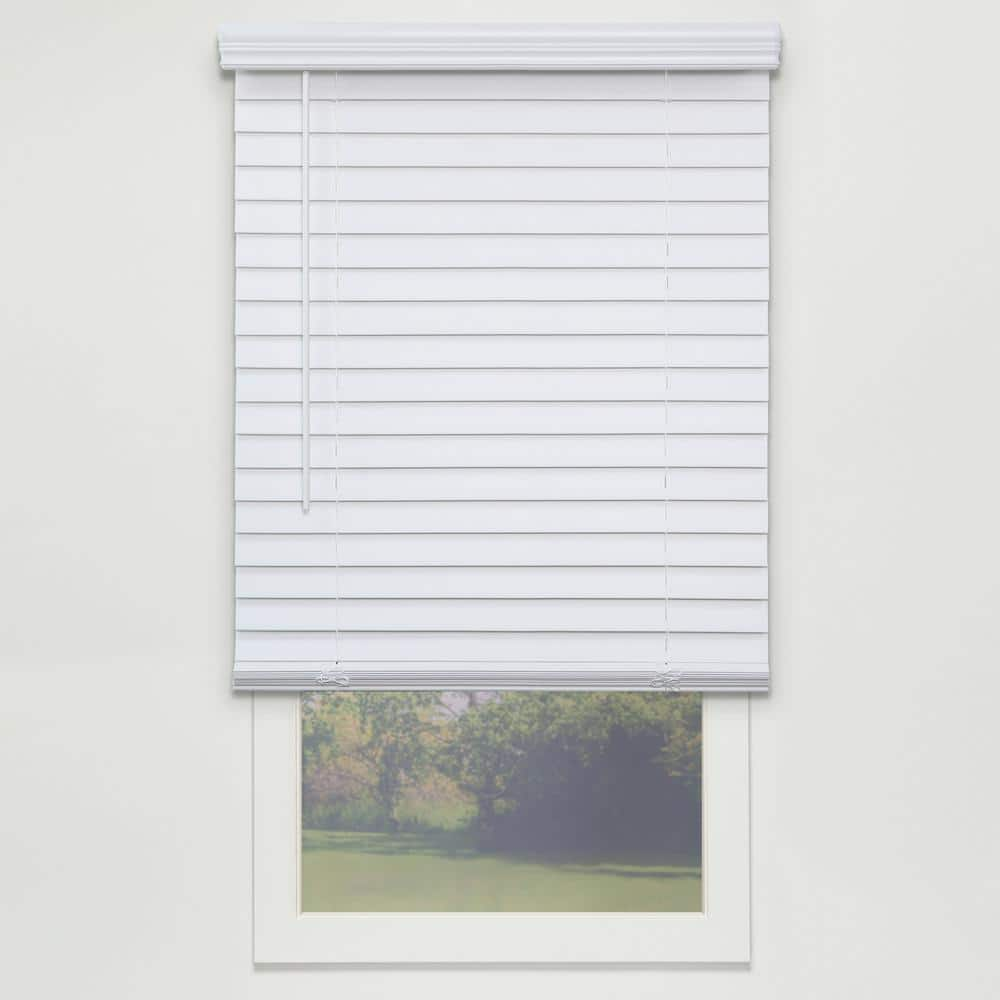 Reviews for Perfect Lift Window Treatment Textured White Cordless Room ...