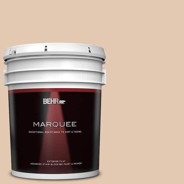 BEHR MARQUEE 5 gal. #S230-2 Mesquite Powder Flat Exterior Paint & Primer