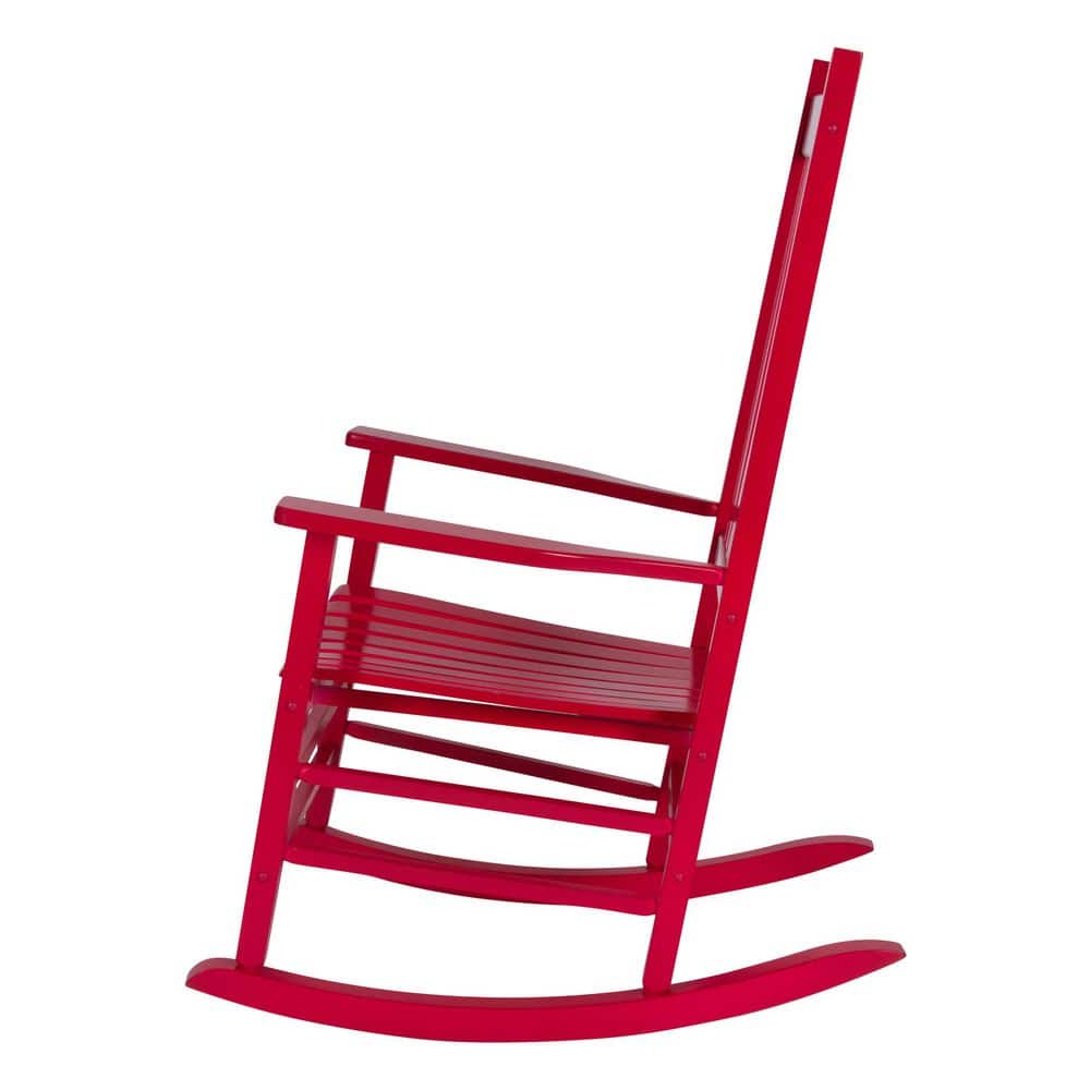 Vermont Red Hardwood Outdoor Rocking Chair with Arms