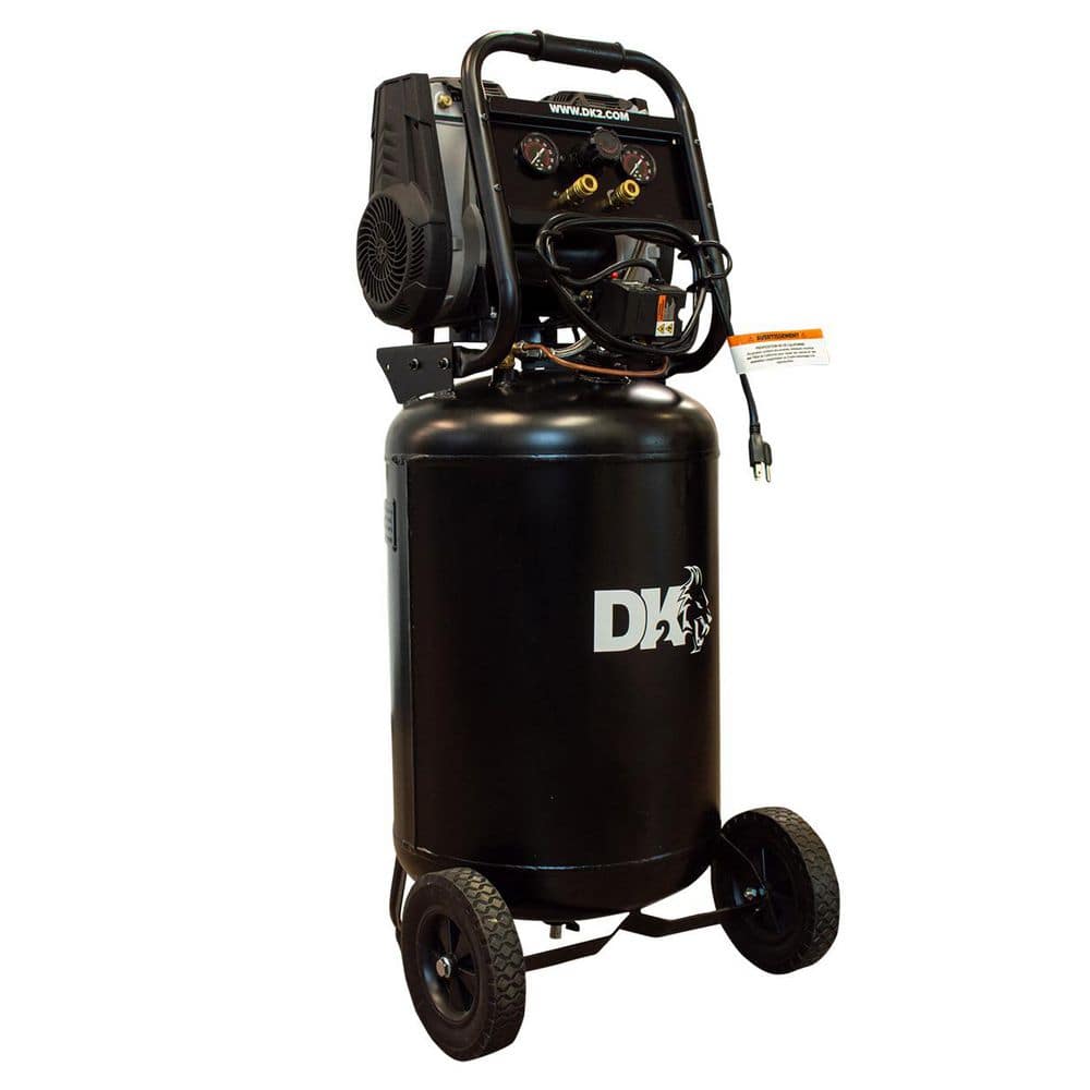 DK2 2HP Twin cylinder Brushless 20G 2Stage Portable Silent Oil-Free  Electric Air Compressor Max 150PSI-AC20G - Yahoo Shopping