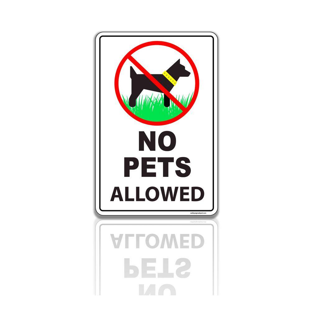 Plastic Sign Please No Dogs Allowed 
