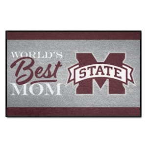 Mississippi State Bulldogs Maroon World's Best Mom 19 in. x 30 in. Starter Mat Accent Rug
