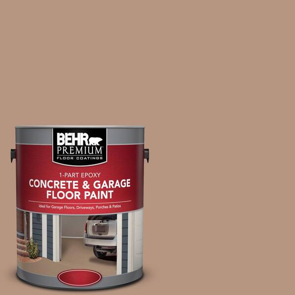 BEHR Premium 1 gal. #S220-4 Potters Clay 1-Part Epoxy Satin Interior/Exterior Concrete and Garage Floor Paint