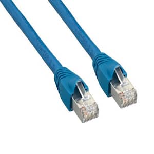 75 ft. Cat6a 600 MHz Shielded Snagless Ethernet Network Patch Cable, Blue