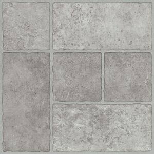 Bodden Bay Grey 3 MIL x 12 in. W x 13 in. L Peel and Stick Water Resistant Vinyl Tile Flooring (30 sqft/case)