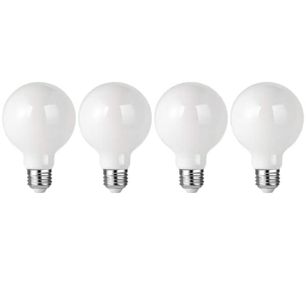 60-Watt Equivalent Dimmable LED Edison Bulbs 700 Lumens, G25 LED Filament Light Bulbs E26 Base, 5000K Daylight (4-Pack)