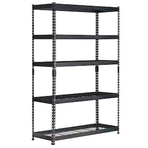 5-Tier Steel, Garage Storage Shelving Unit (48 in. W x 72 in. H x 18 in. D)