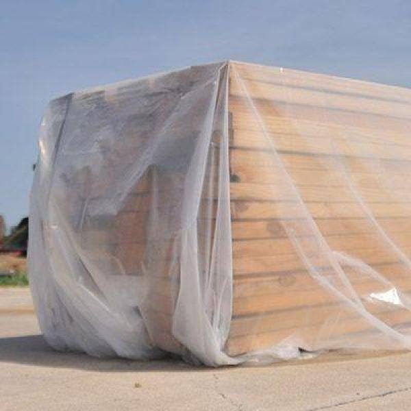HUSKY 8 x 100 ft Clear Plastic Rain Cover 6 mil Weather Drop Cloth Sheeting Roll 