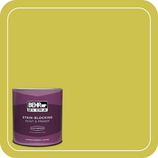 BEHR ULTRA 1 qt. #P340-5A Cilantro Lime Extra Durable Eggshell Enamel Interior Paint and Primer