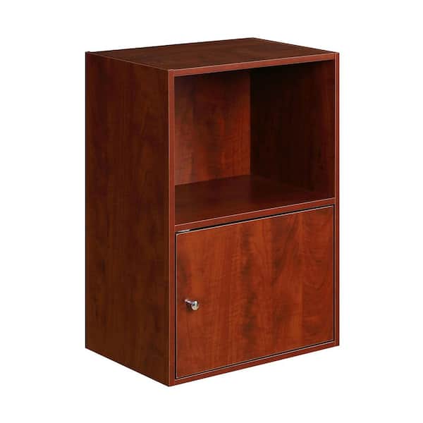 Convenience Concepts Xtra Storage Cherry 1 Door Cabinet with Shelf