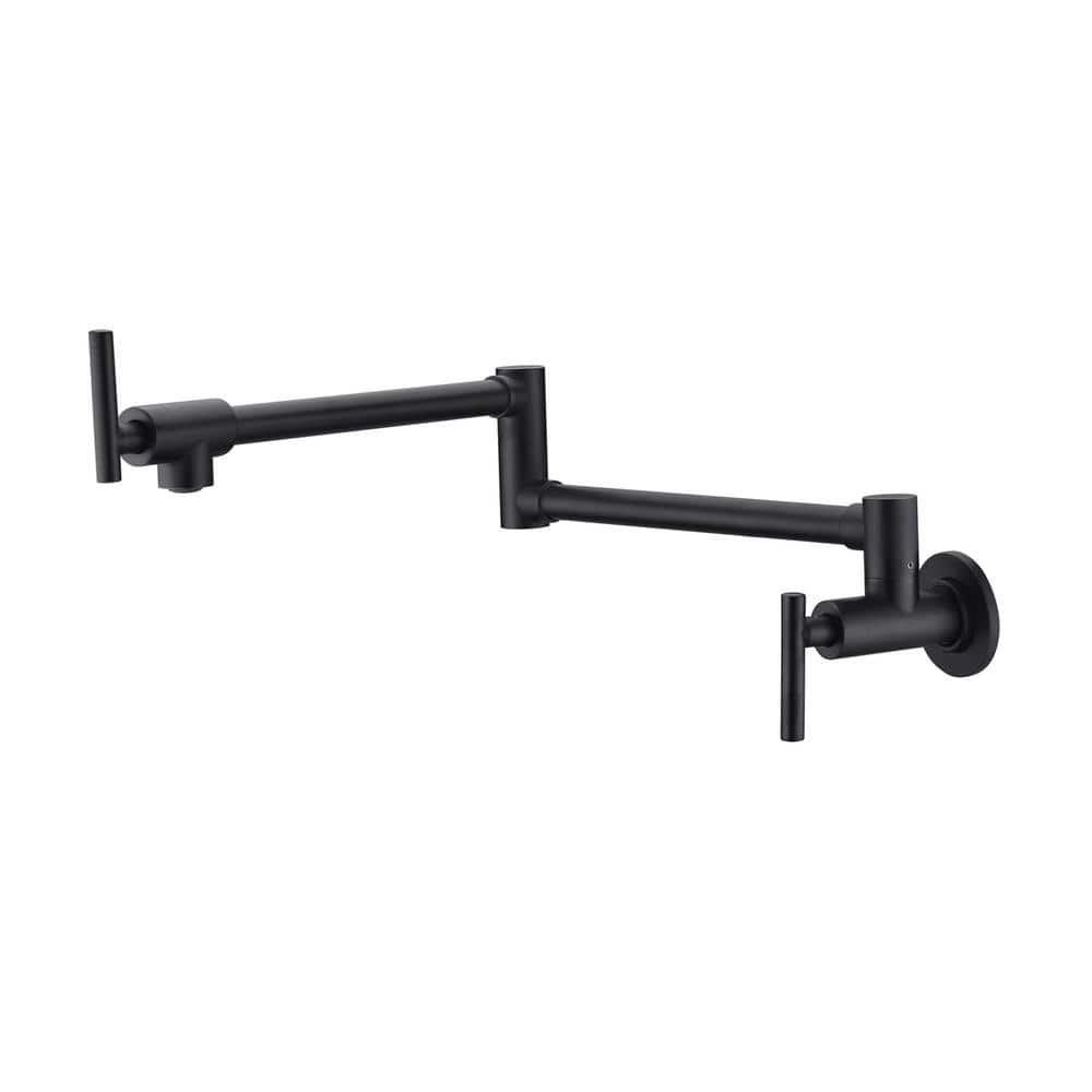 SUMERAIN Contemporary Wall Mounted Pot Filler with Spot Resistant in