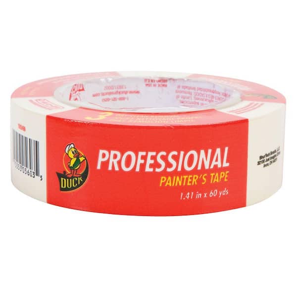 Duck 1.41 in. x 60 yds. Professional Grade Beige Masking Tape, (16-Pack)