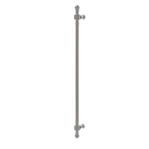Retro Wave Collection 18 in. Center-to-Center Refrigerator Pull in Satin Nickel