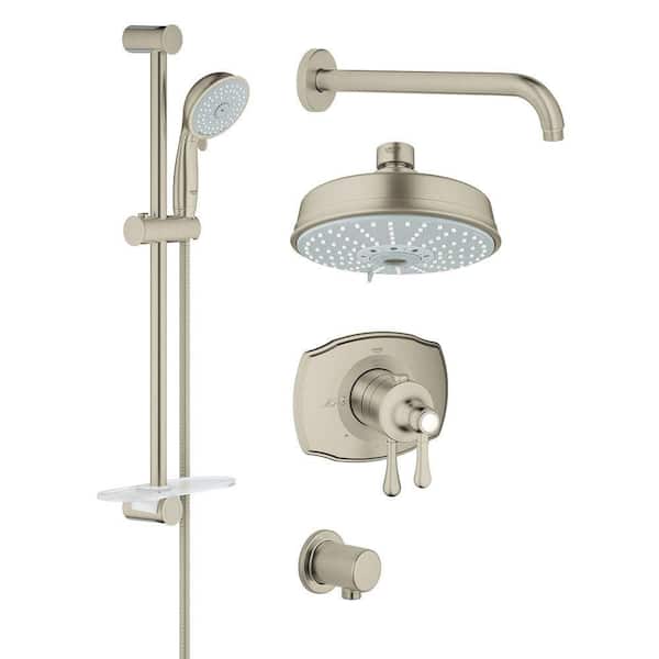 GROHE GrohFlex Shower Set 4-Spray Shower System in Brushed Nickel InfinityFinish