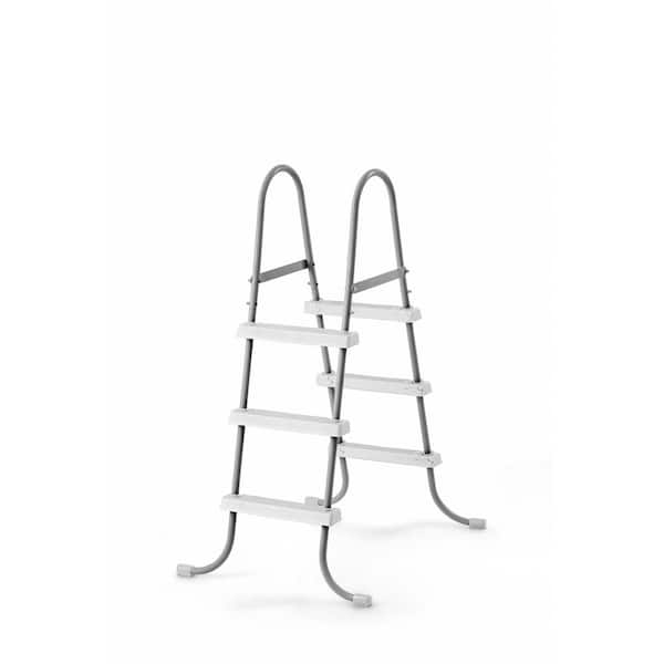 Steel Frame Pool Ladder for Above Ground Pools and Cleaning Maintenance Pool Kit