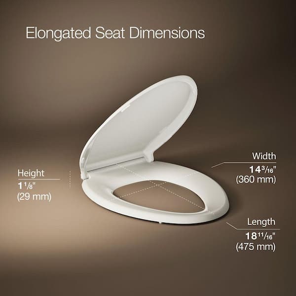 Cachet Elongated Toilet Seat in Biscuit