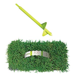 Zoysia Sod/Grass Plugs 64-Count/SP Power Planter Bundle - Natural, Affordable Lawn Improvement