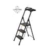 Gorilla Ladders 3-Step Pro-Grade Steel Step Stool Project Ladder, 300 ...