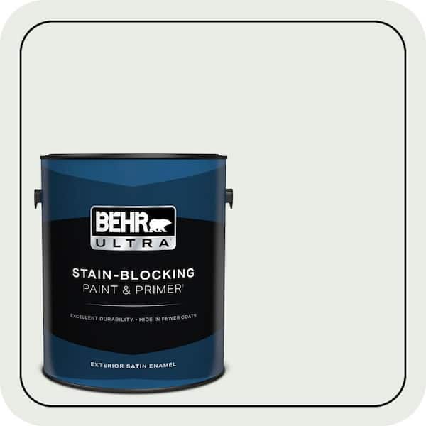 BEHR ULTRA 1 gal. #BWC-19 Queen Annes Lace Satin Enamel Exterior Paint & Primer