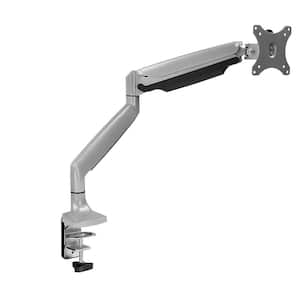 Single Monitor Mount with Gas Spring Arm for 13 in. to 32 in. Screens Silver