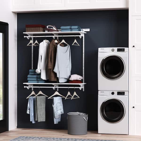 ClosetMaid ShelfTrack 14 in. D x 48.3 in. W x 47 in. H White Wood