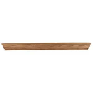 48 in. Aged Oak Shaker Mantel Shelf