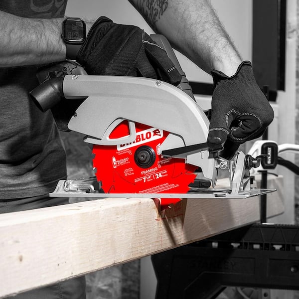 DIABLO 7-1/4in. x 24-Teeth Tracking Point Framing Saw Blade for