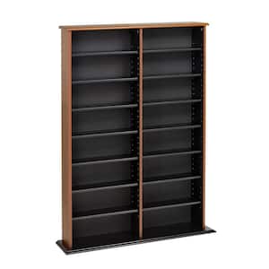 Cherry and Black Double Width Wall Storage