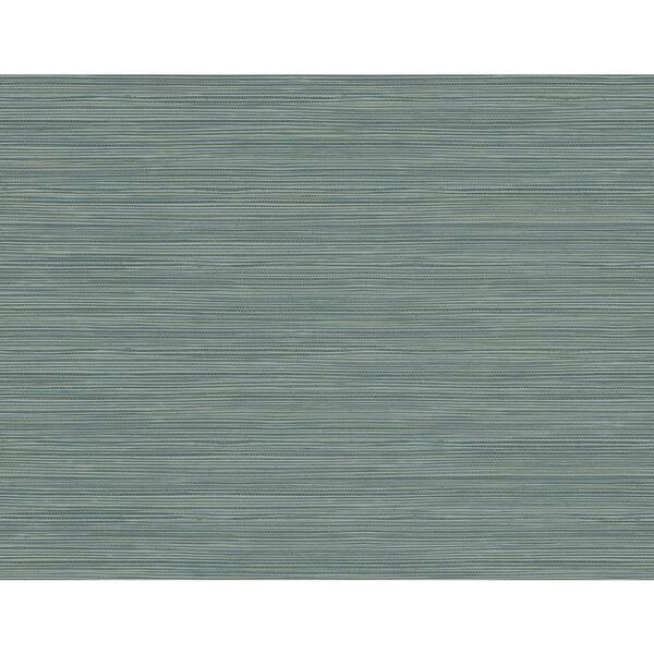 Kenneth James Bondi Teal Grasscloth Texture Sample Teal Wallpaper Sample