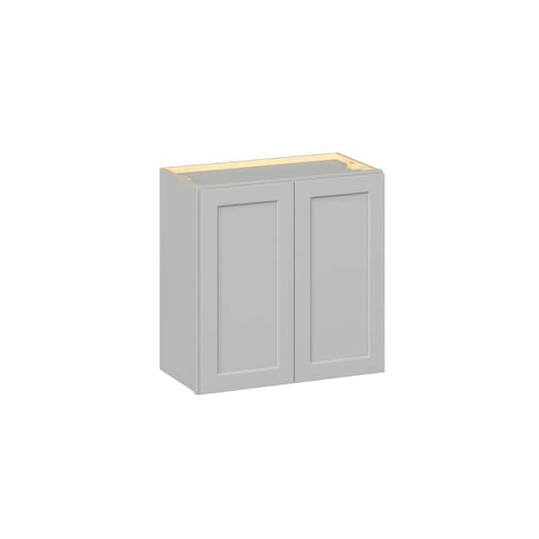 Emerson Whisper Gray Wall Bridge 2 Door Ready to Assemble Kitchen Cabinet (24 in. W x 24 in. H x 12 in. D)
