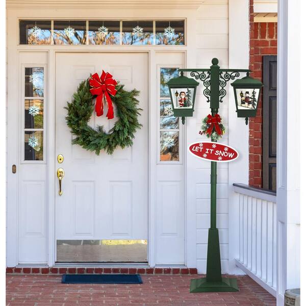 16x16 CGSignLab Holiday Decor Wreaths Window Cling 5-Pack 